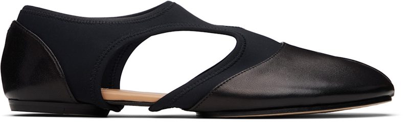 Black Tabi Jazz Loafers 261168F121001