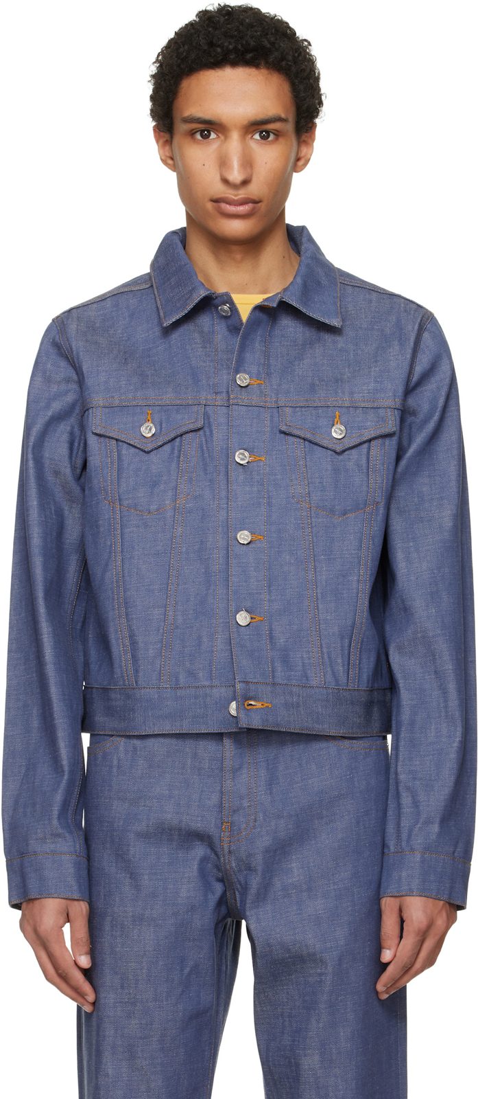 Blue Lenny Denim Jacket 261252M177005