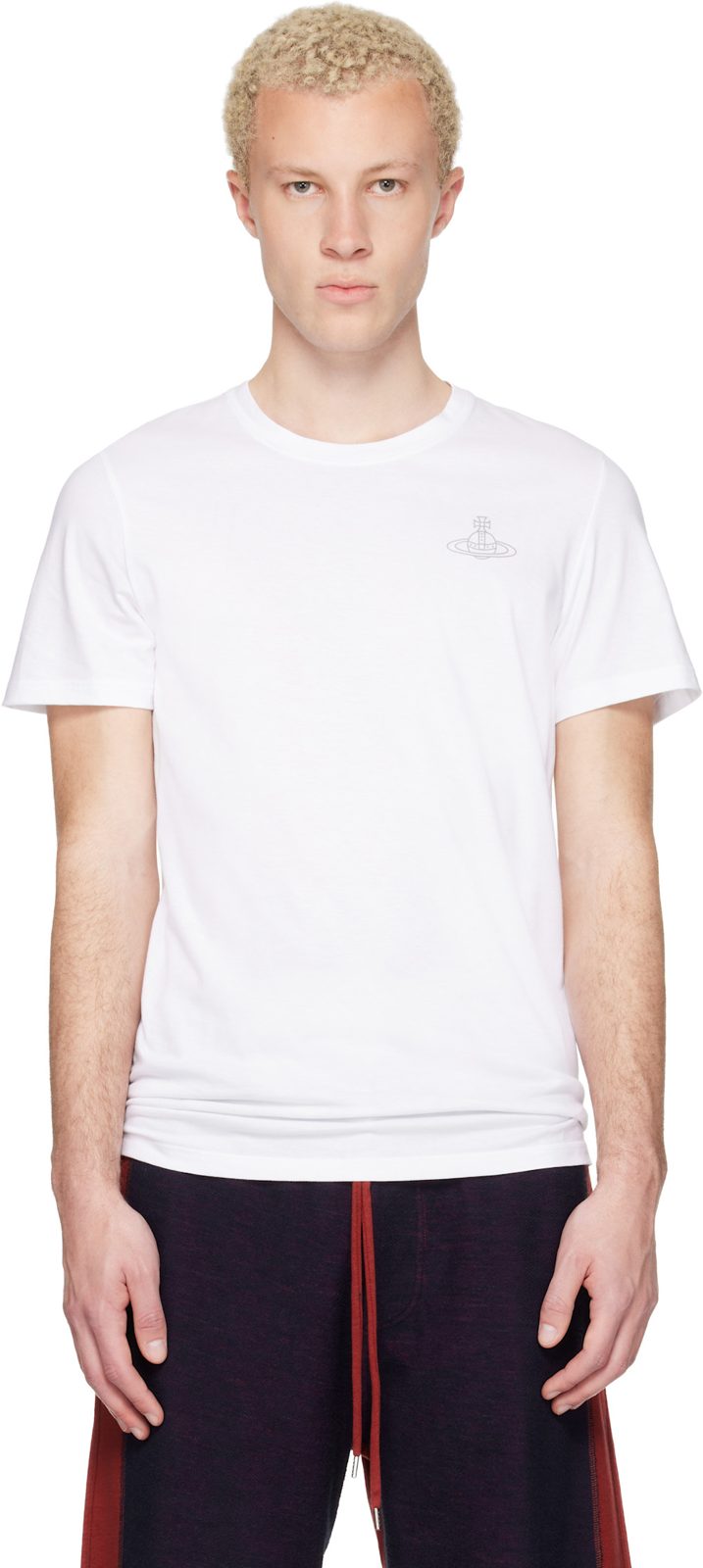 Two-Pack White Cotton Jersey T-shirts 261314M213043