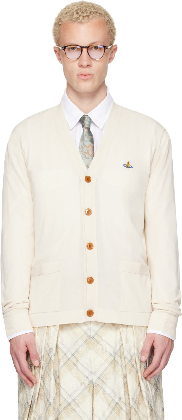오프화이트 Alex Cardigan 261314M200011
