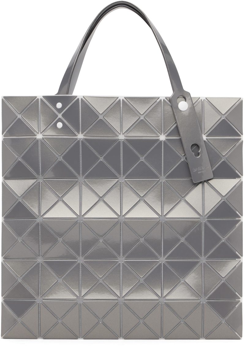 Silver Lucent Metallic Tote 262730F049004