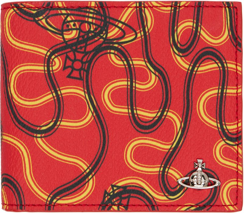 Red Billfold Man Wallet 261314M164034