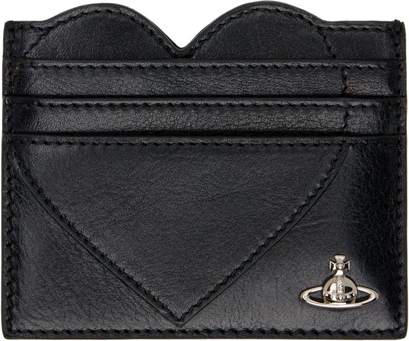 Black Heart Card Holder 261314M163113