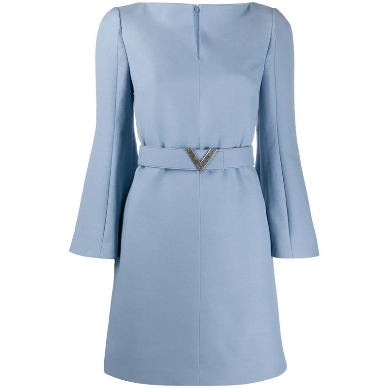 Garavani Garavani V Belted Dress_Blue