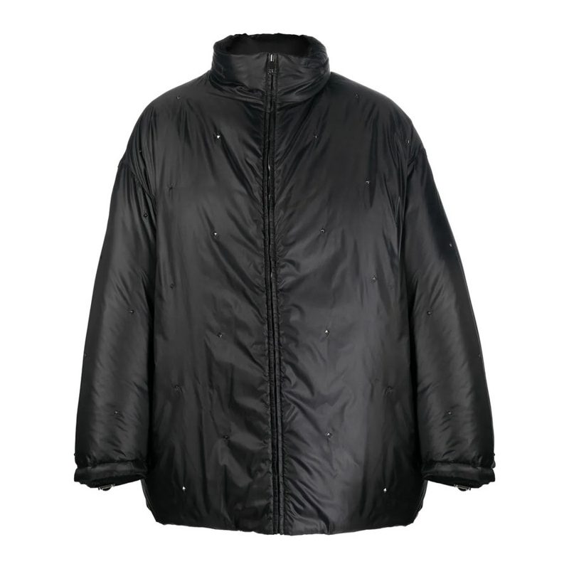 Garavani Garavani Reversible Rockstud Puffer Jacket_Black