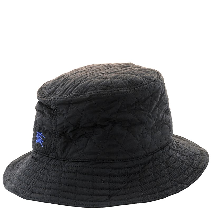 Packable Quilted Nylon Bucket Hat_Black