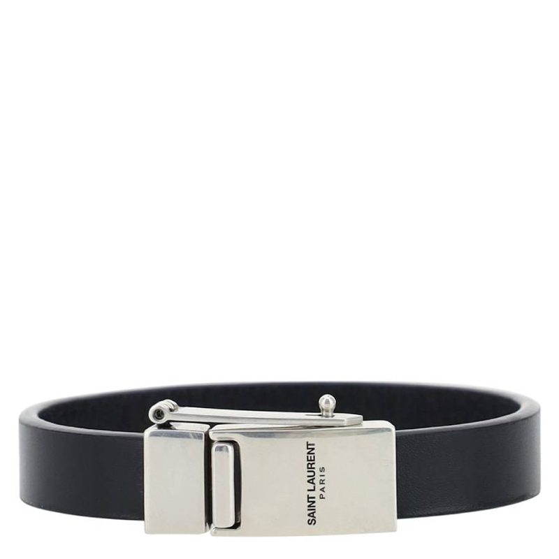 Black Leather Bracelet_Black