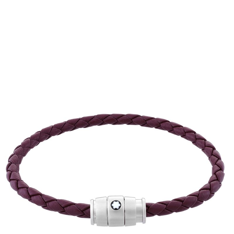 Montblanc Meisterstuck Woven Leather Bracelet_Cassis