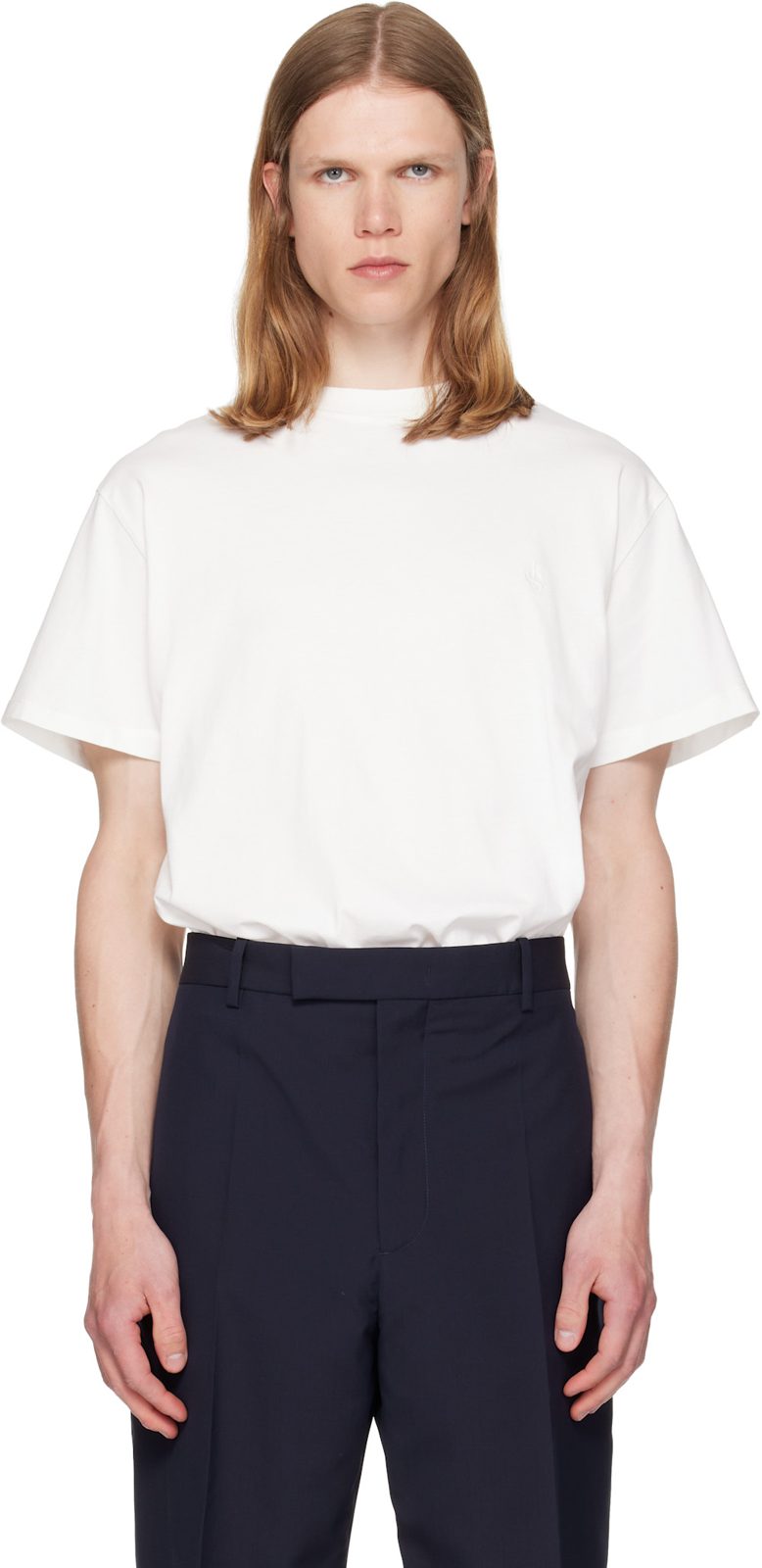 Three-Pack White Crew-Neck T-shirts 262249M213020