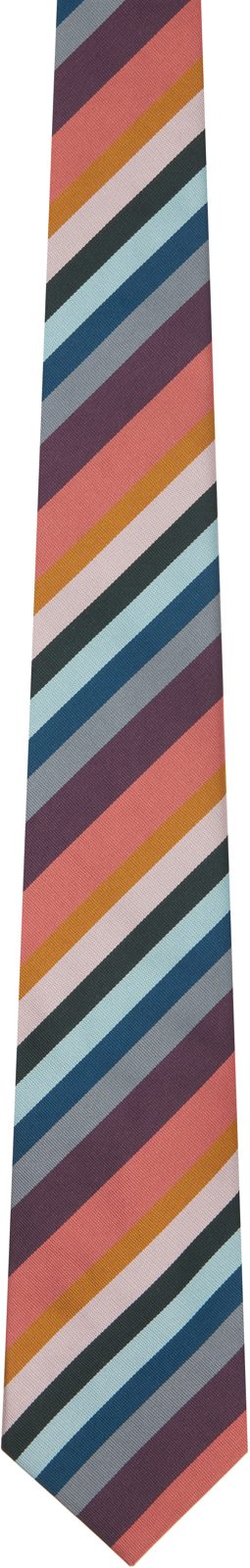 Paul Smith Multicolor Artist Stripe Tie 262260M158005