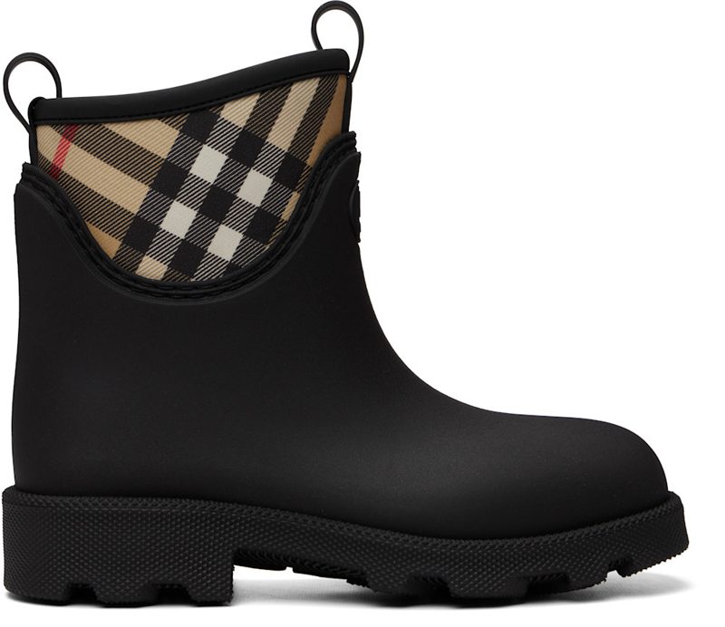Black Rubber Marsh Stamp Low Boots? 262376F113000