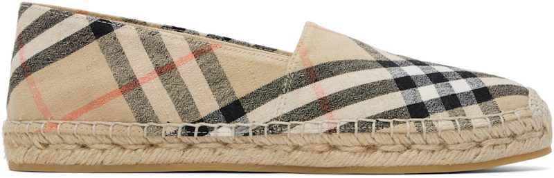 Beige Check Mews Espadrilles? 262376F119000