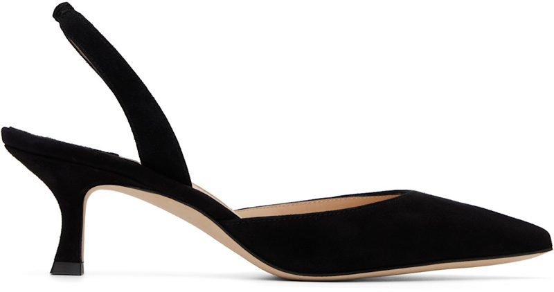 Manolo Blahnik Black Carolyne Heels 262140F122003