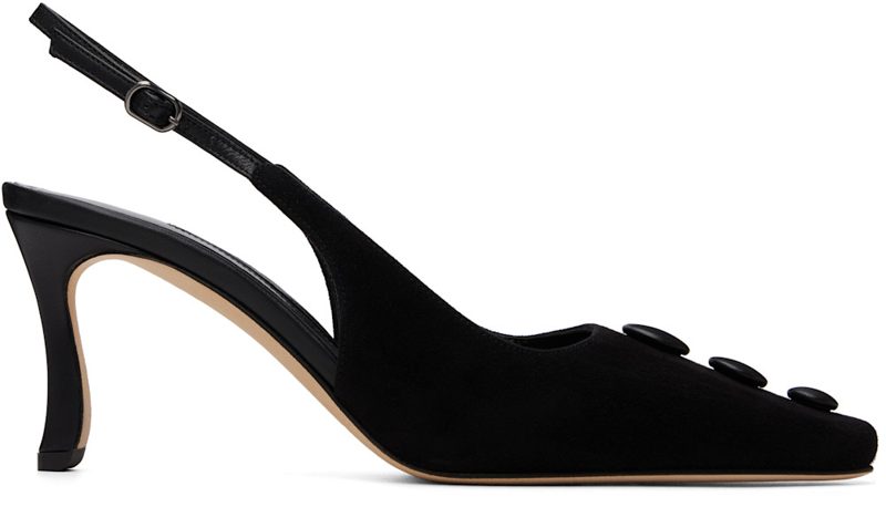 Manolo Blahnik Black Alexapla Heels 262140F122023