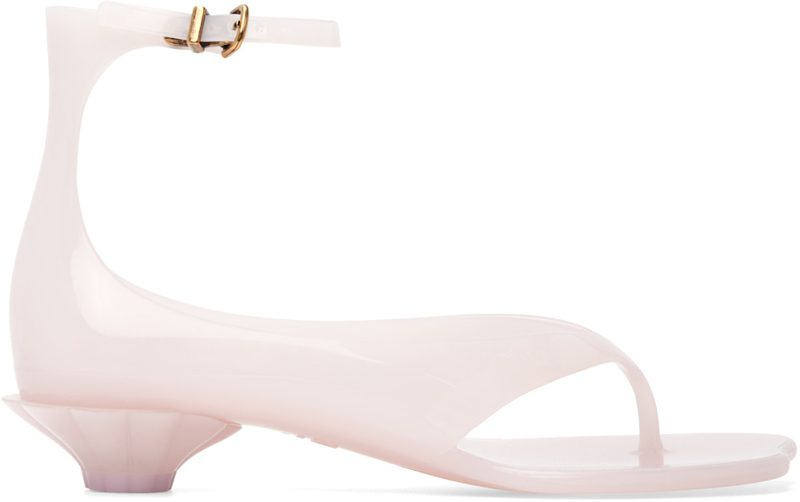 Pink Chloe Jelly Heeled Sandals 262338F125000