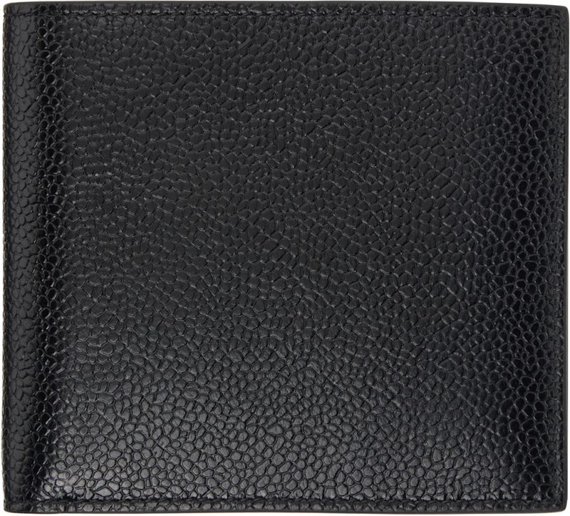 Black Pebble Grain Leather Billfold Wallet 262381M164004