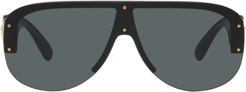 Black Medusa Biggie Pilot Sunglasses 262404F005048