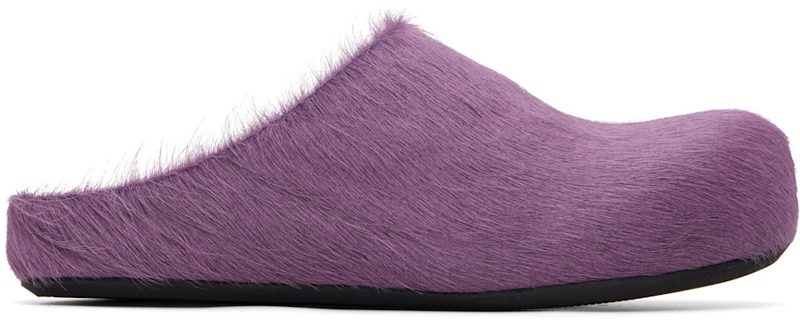Marni Purple Fussbett Sabot Slip-on Loafers 262379F121004