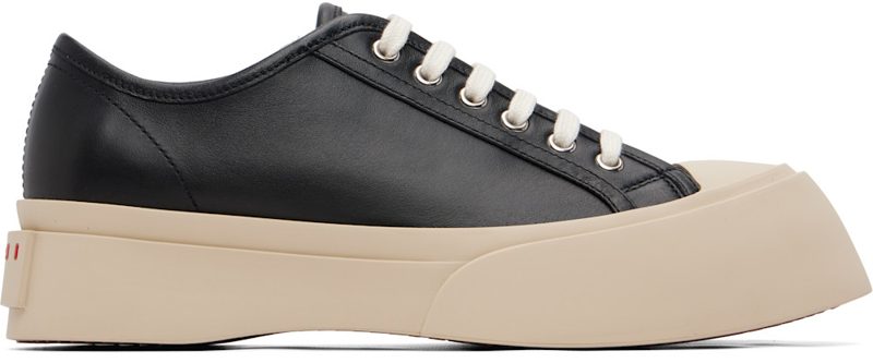 Marni Black Nappa Leather Pablo Sneakers 262379M237006
