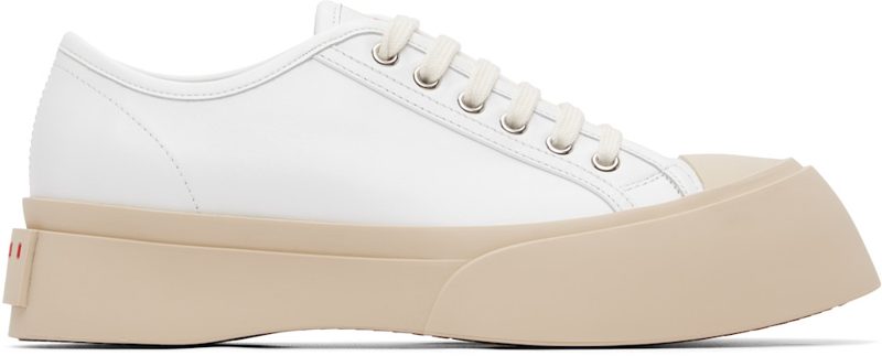 Marni White Nappa Leather Pablo Sneakers 262379M237005