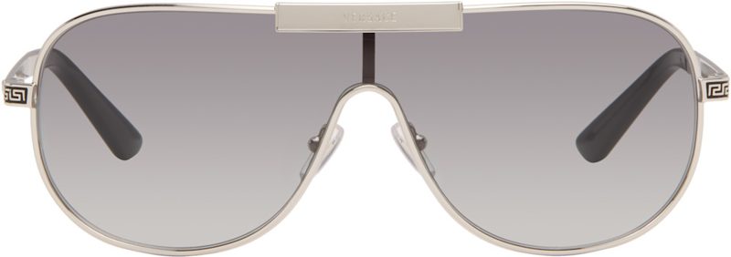 Silver Greca Flow Sunglasses 262404M134030