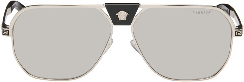 Silver Greca Flow Navigator Sunglasses 262404M134028