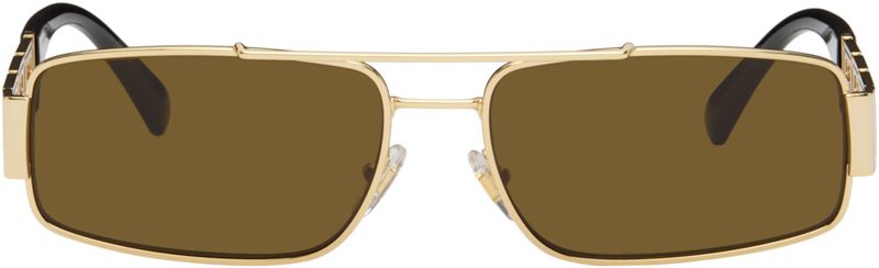 Gold Greca Sunglasses 262404M134031