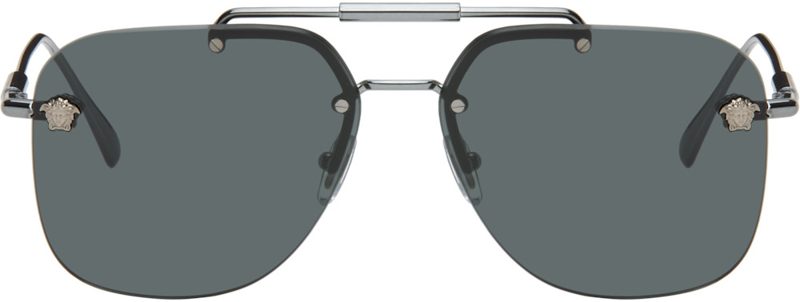 Gunmetal Medusa Pilot Sunglasses 262404M134023