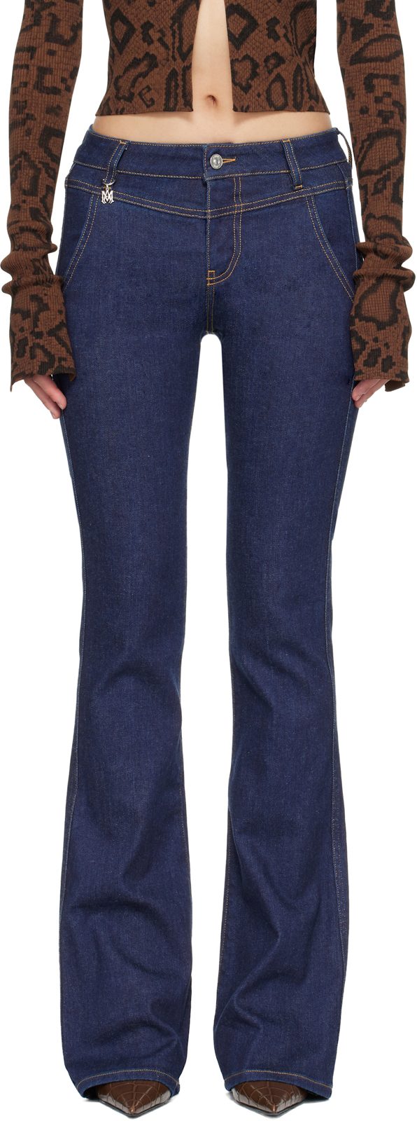 Blue Raw Jeans 262886F069002