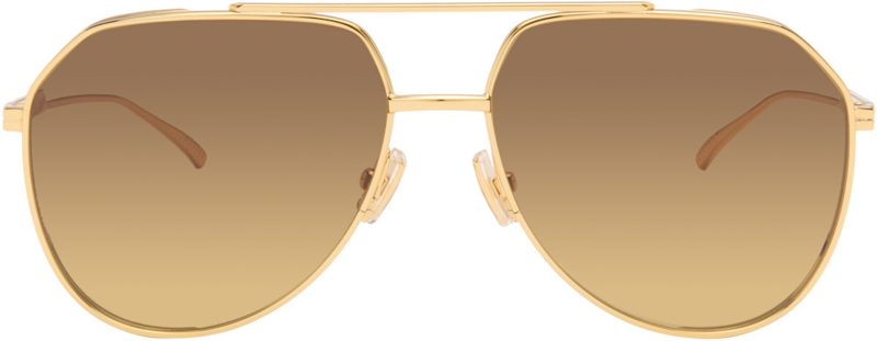 Gold Light Ribbon Sunglasses 262798F005002