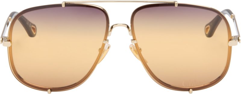 Chloe Gold Ivy Sunglasses 262338F005011