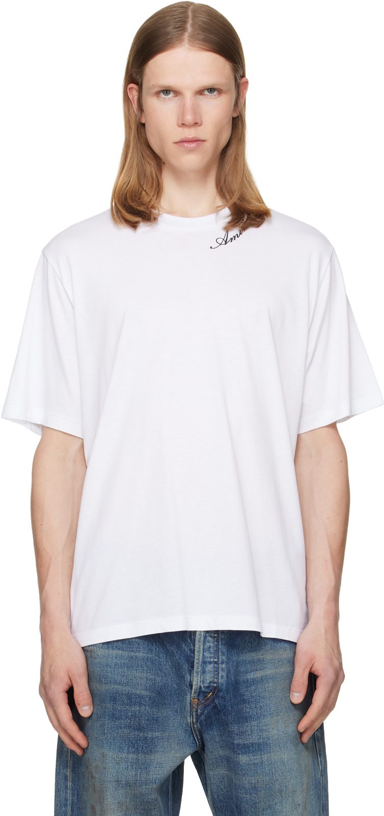 White Script JModal Reg T-shirt 262886M213015
