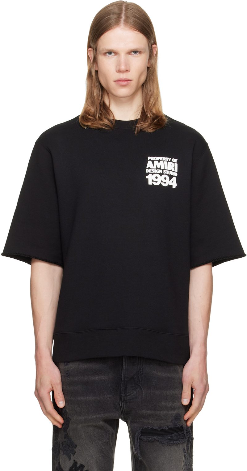 Black [아미리] 1994 Cutoff Crew T-shirt 262886M213048