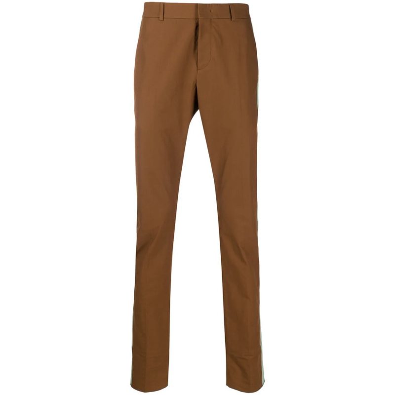 Garavani Garavani Contrast Panel Trousers_Brown