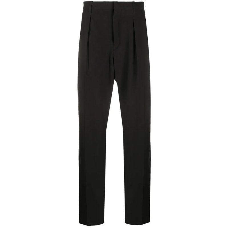 Garavani Pleated Detail Trousers_Black