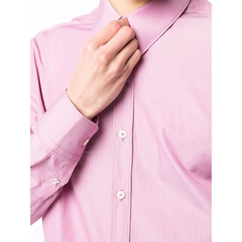 Stripe-Print Shirt_Pink