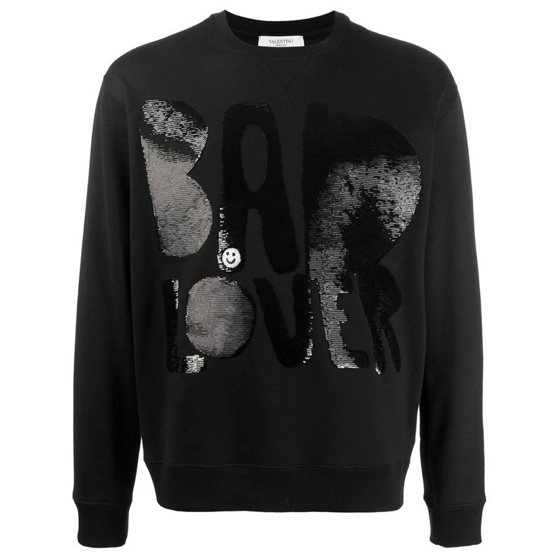 Garavani Bad Lover Sequinned Sweatshirt_Black