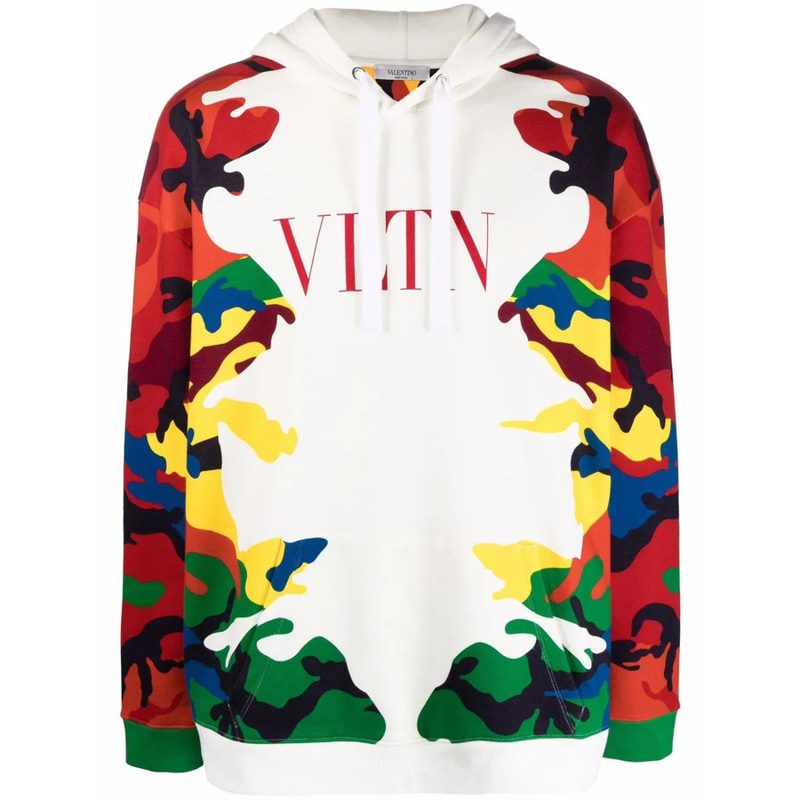 Garavani Garavani Camou7 Print Hoodie_White