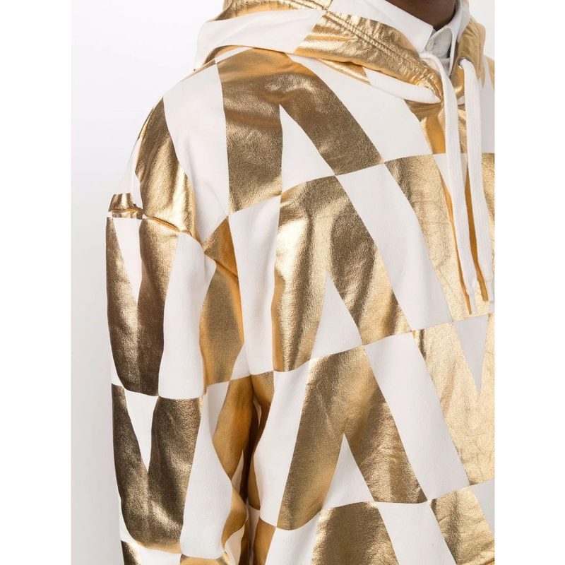 Garavani Garavani Monogram-Print Hoodie_White
