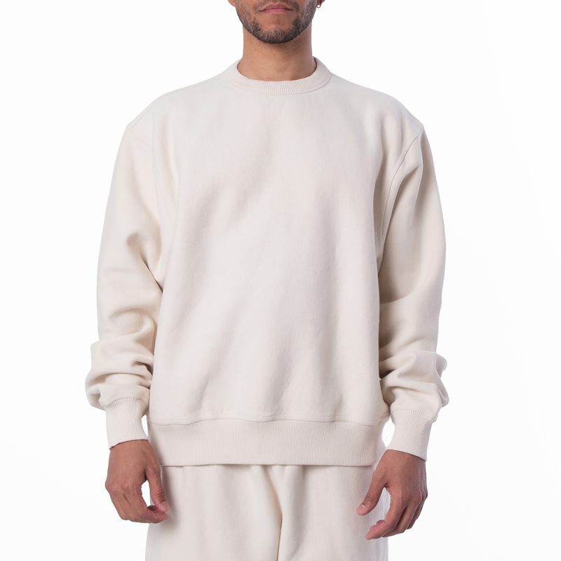 Oversized Crew Neck Cotton Sweatshirt_Soap