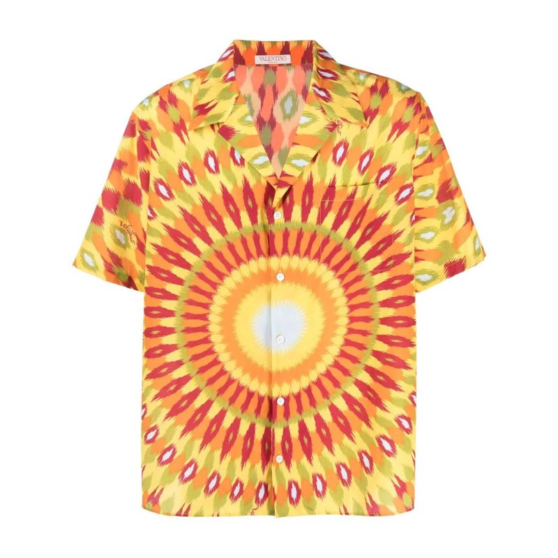 Garavani Garavani Graphic-Print Shirt_Yellow