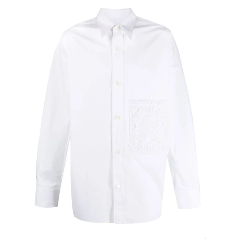Garavani Garavani Floral Lace Pocket Shirt_White