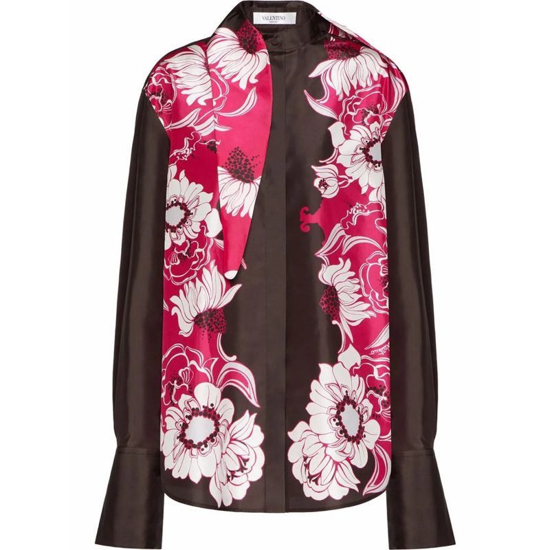 Garavani Floral Pattern Shirt_Pink