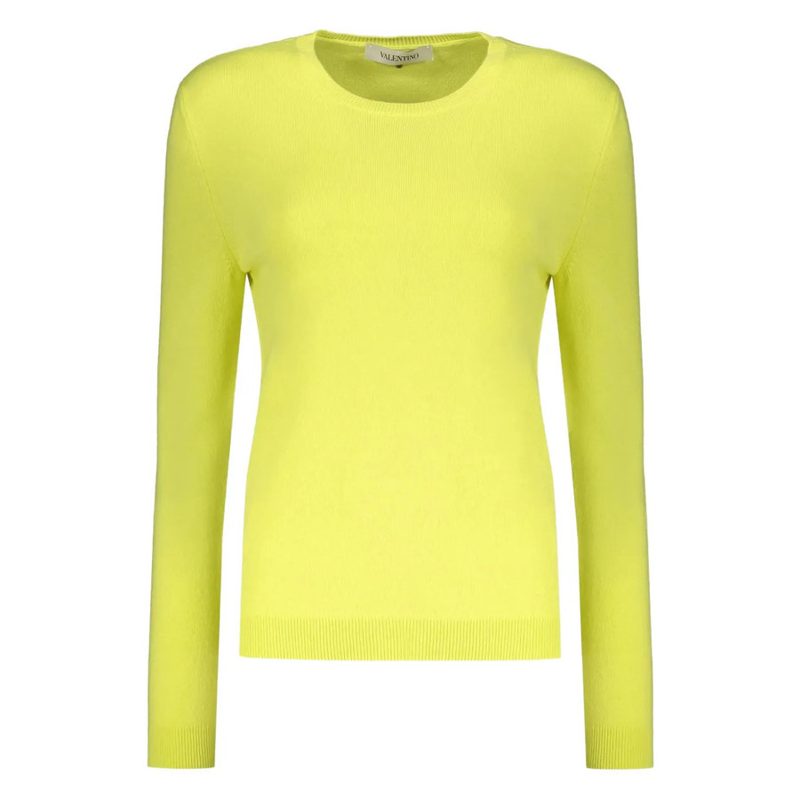 Garavani Womens Yellow Tops Cardigans & Sweaters_Yellow