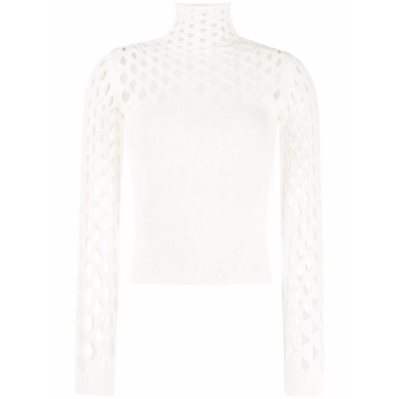 Garavani Garavani Open-Knit Roll-Neck Top_Multi-Color