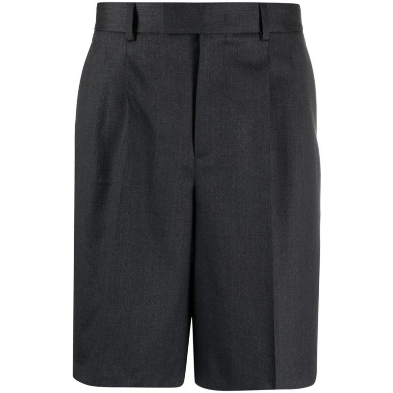 Garavani Garavani Stripe-Detail Knee-Length Shorts_Grey