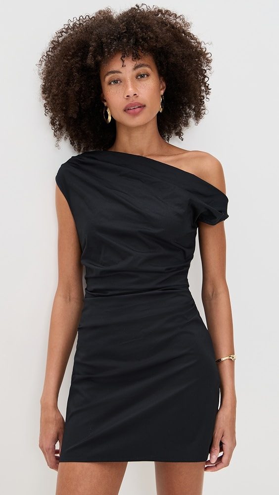 STAUD Phare Mini Dress_Black