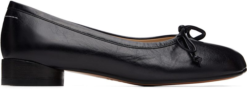 Black Anatomic Numeric Ballerina Flats 262188F118009