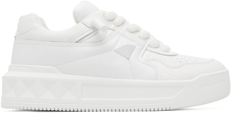 Garavani White One Stud XL Nappa Leather Sneakers 262807M237008