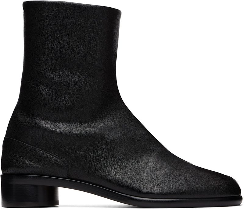 Black Tabi Ankle Boots 262168M228005